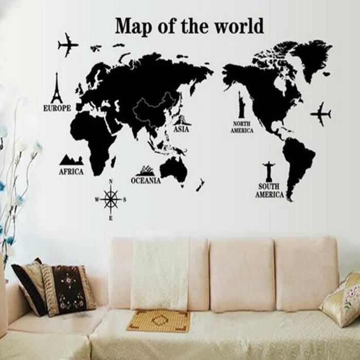 Carte du monde deco