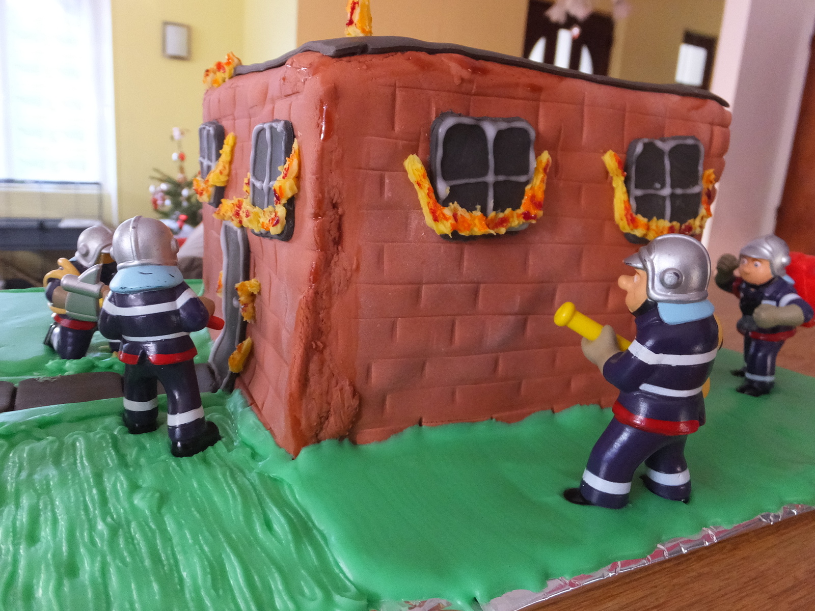 Gateau anniversaire pompier
