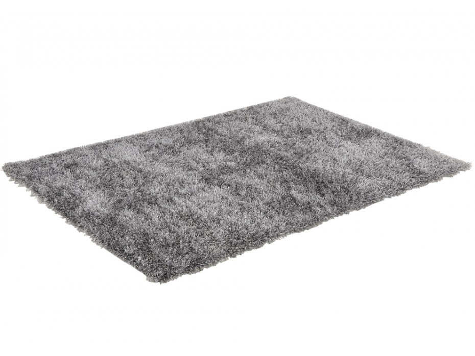 Tapis shaggy gris