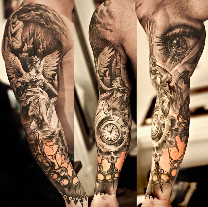Motif tatouage bras homme