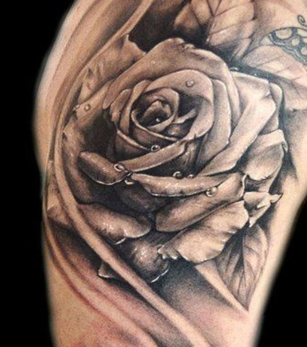 Tattoo rose homme
