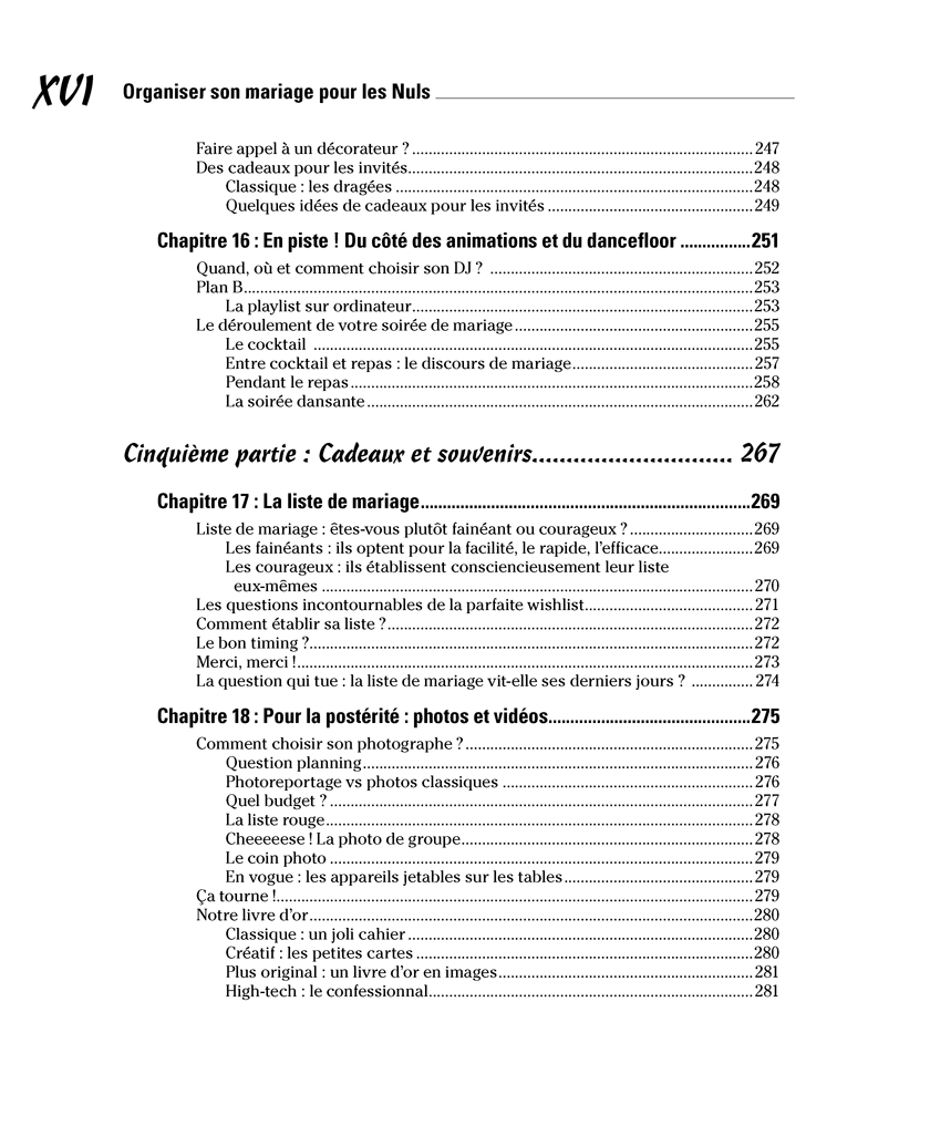 Mariage pour les nuls