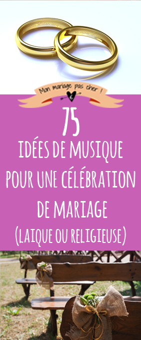 Liste de musique pour mariage