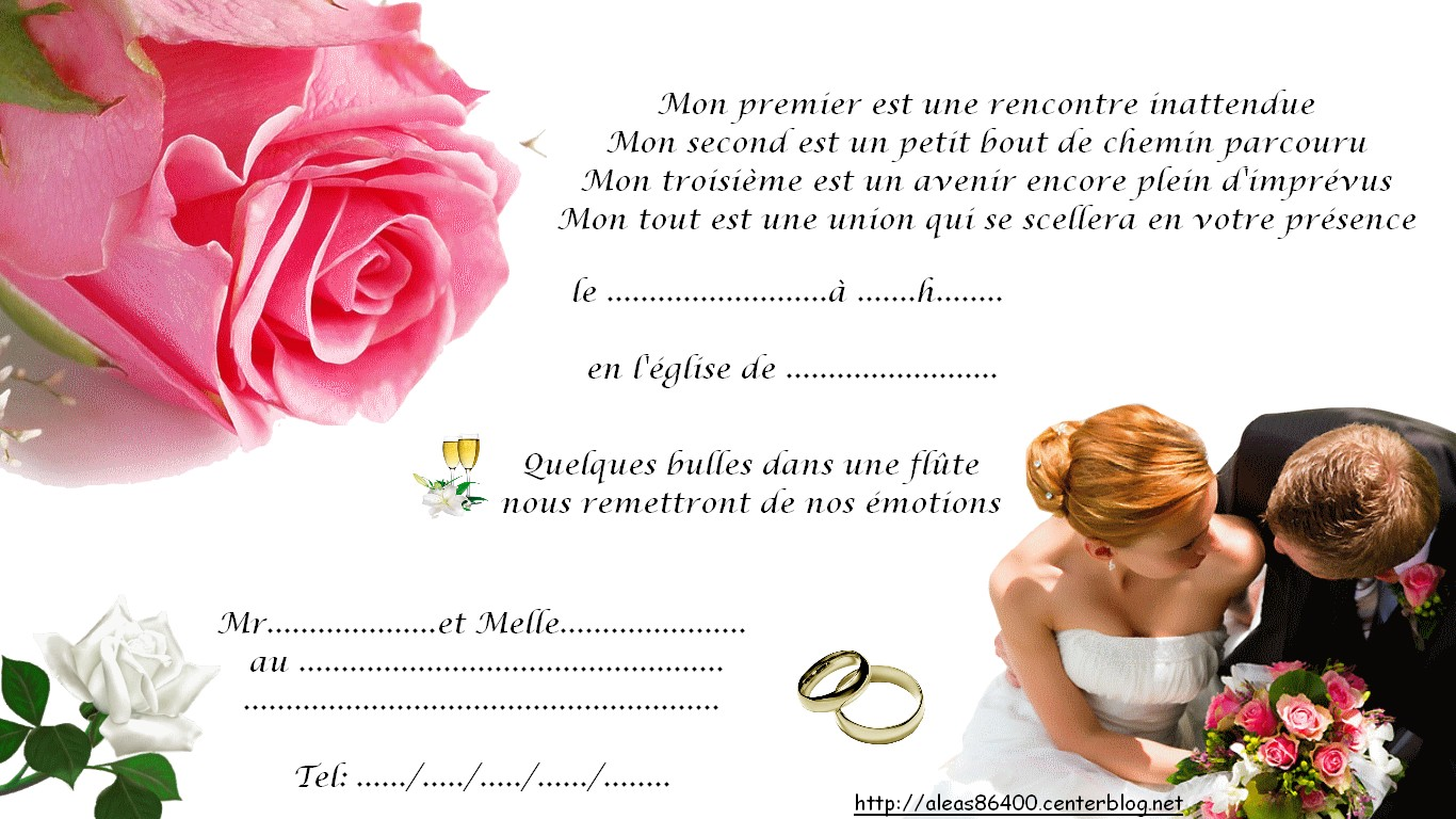 Carte mariage young planneur