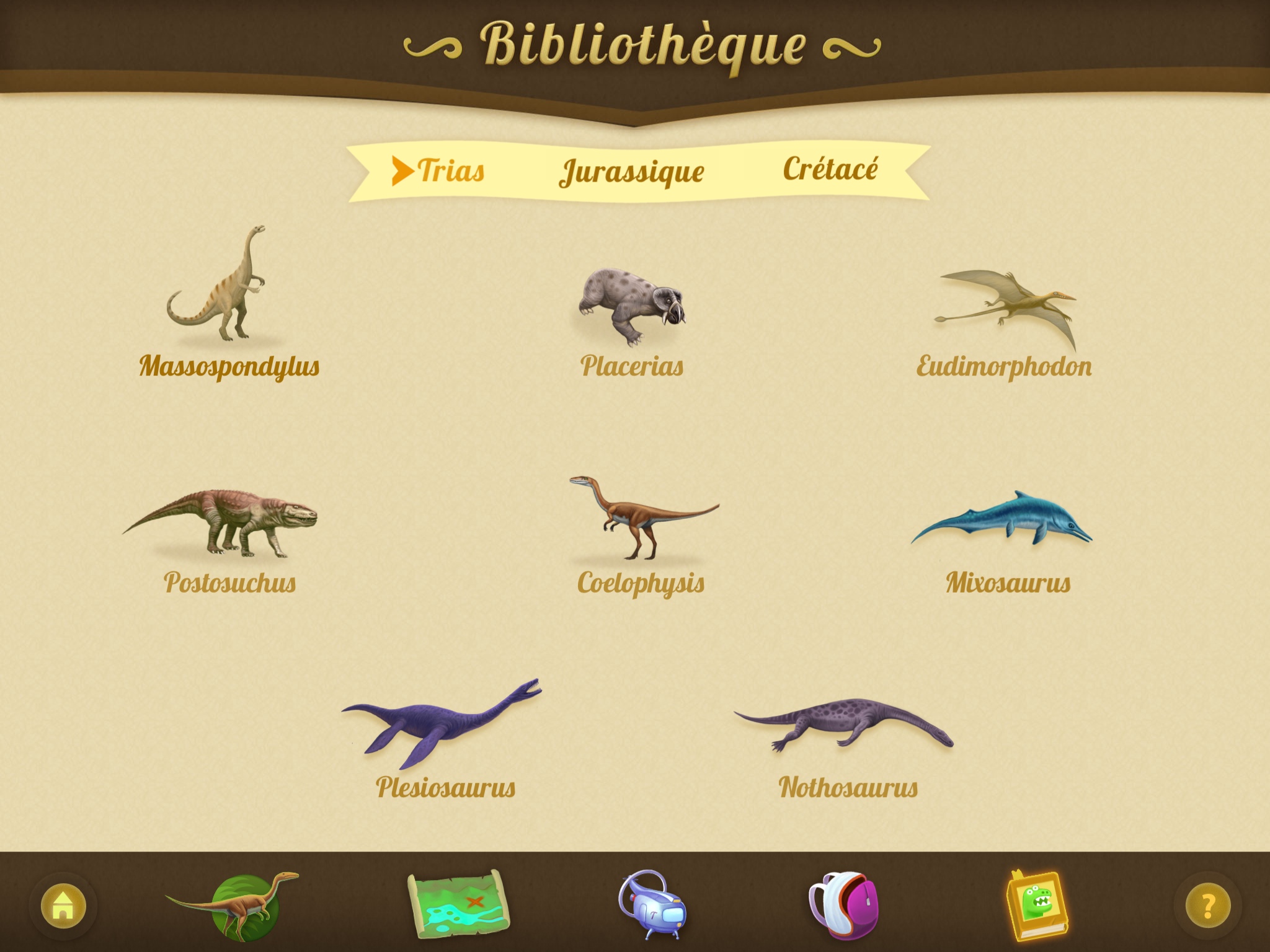 Liste de tous les dinosaures