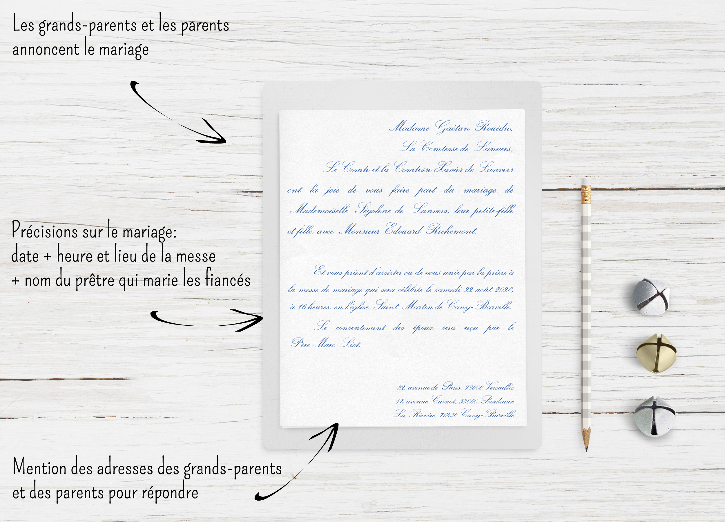 Carte invitation mariage texte