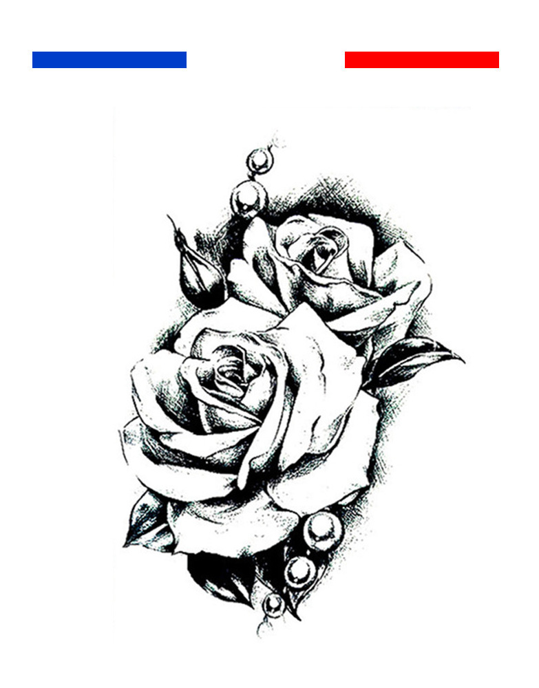 Dessin tatouage noir et blanc