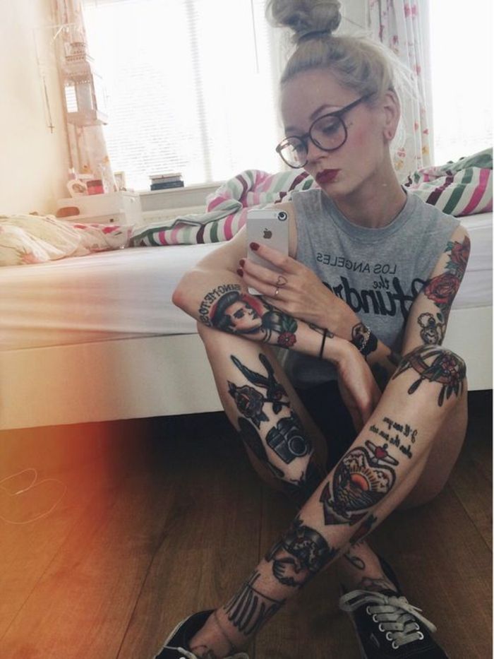 Femme tatoué