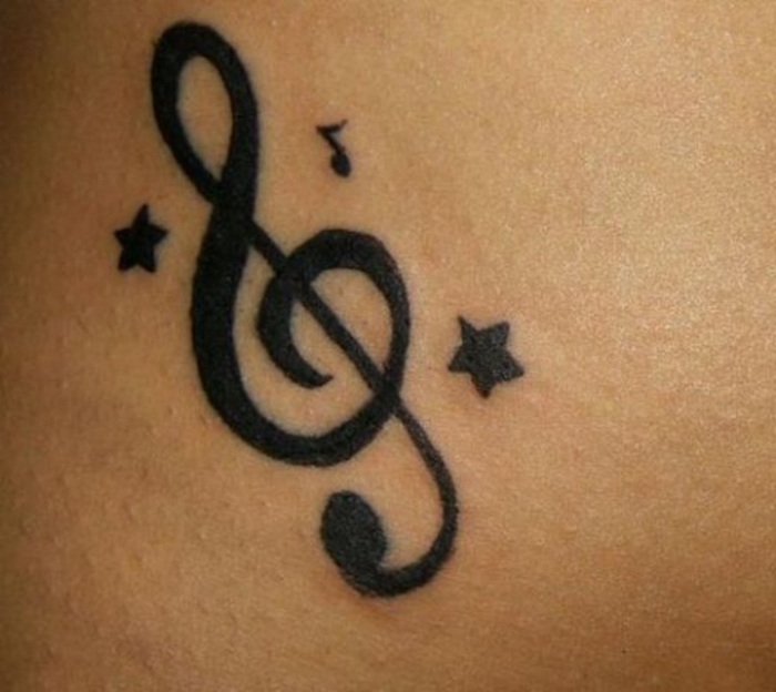 Dessin tatouage musique