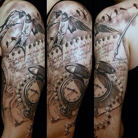 Tattoo demi manche homme