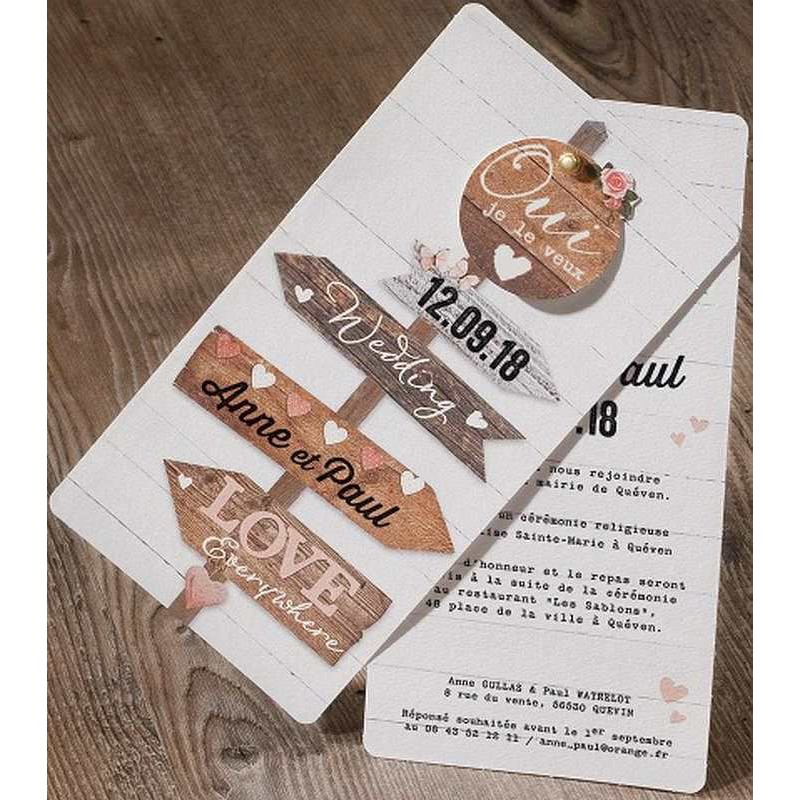 Invitation originale mariage