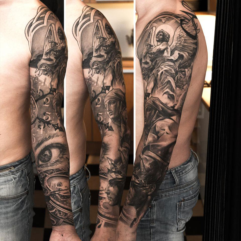 Tattoo bras homme design