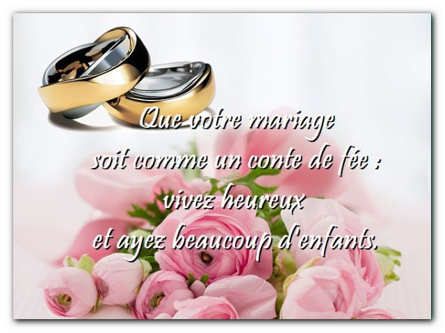 Message mariage