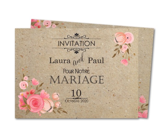 Creation invitation mariage