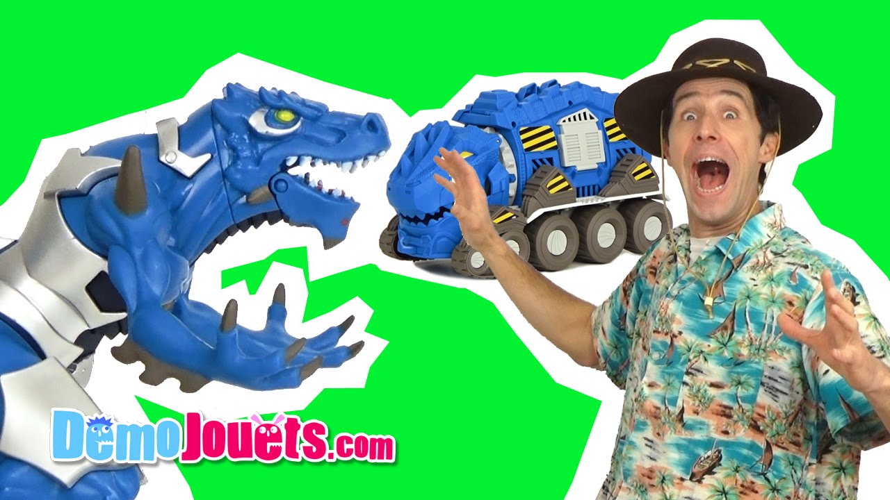 Dinosaure bleu jouet