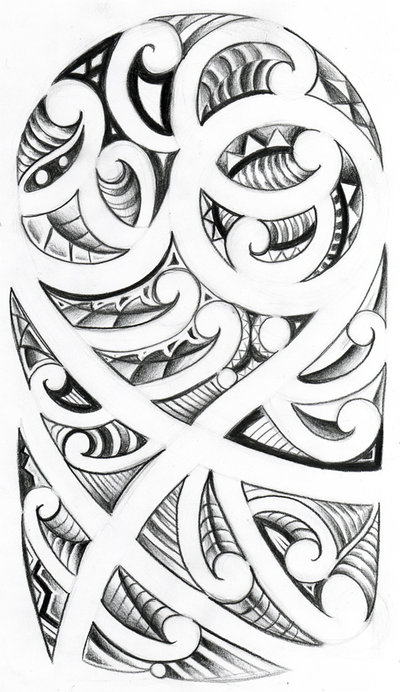 Dessin tatouage maorie