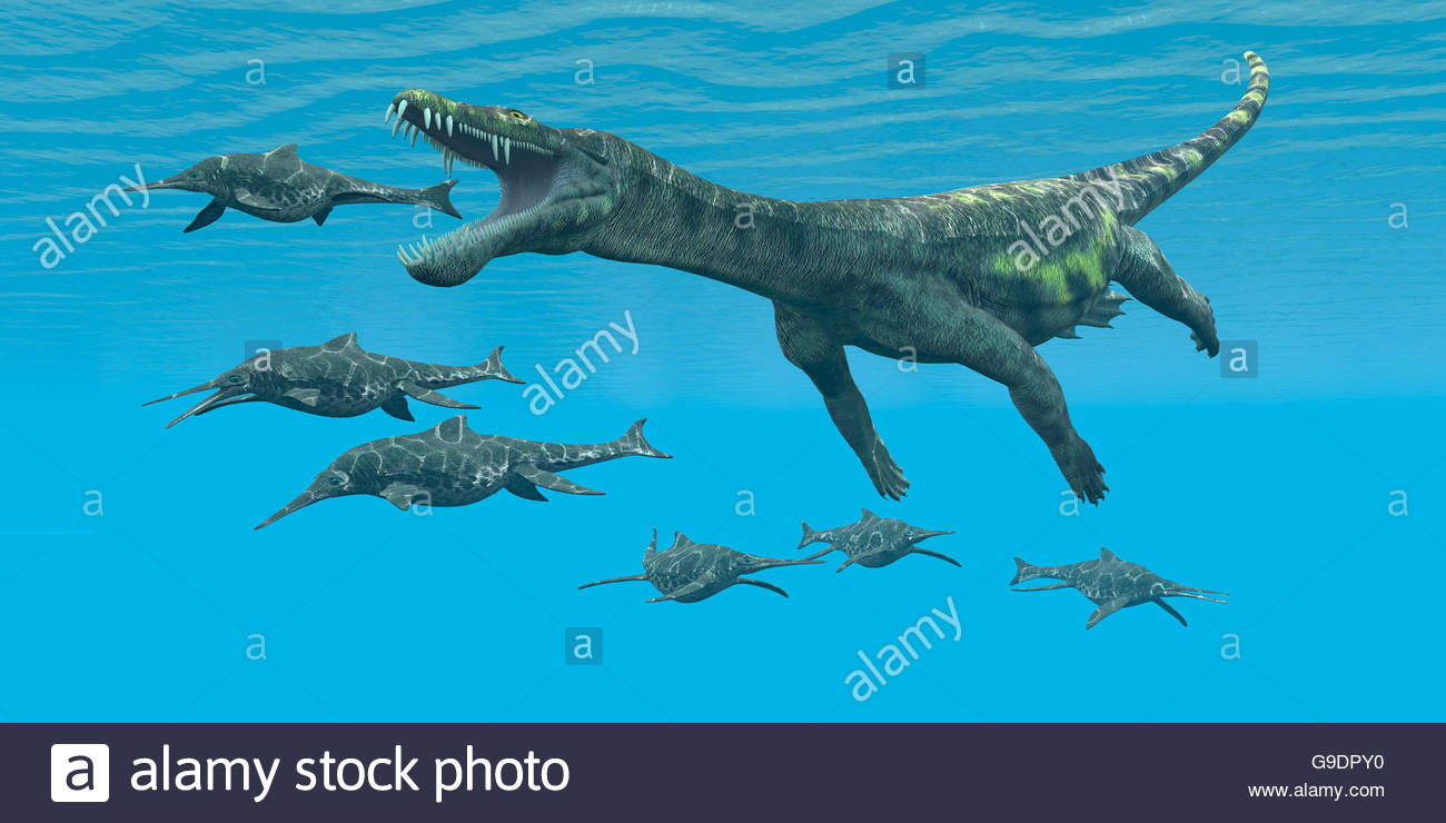 Dinosaure carnivore marin