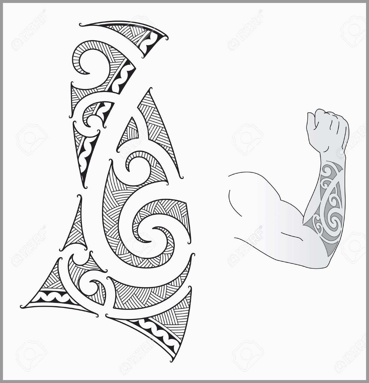 Modele tatouage tribal avant bras homme