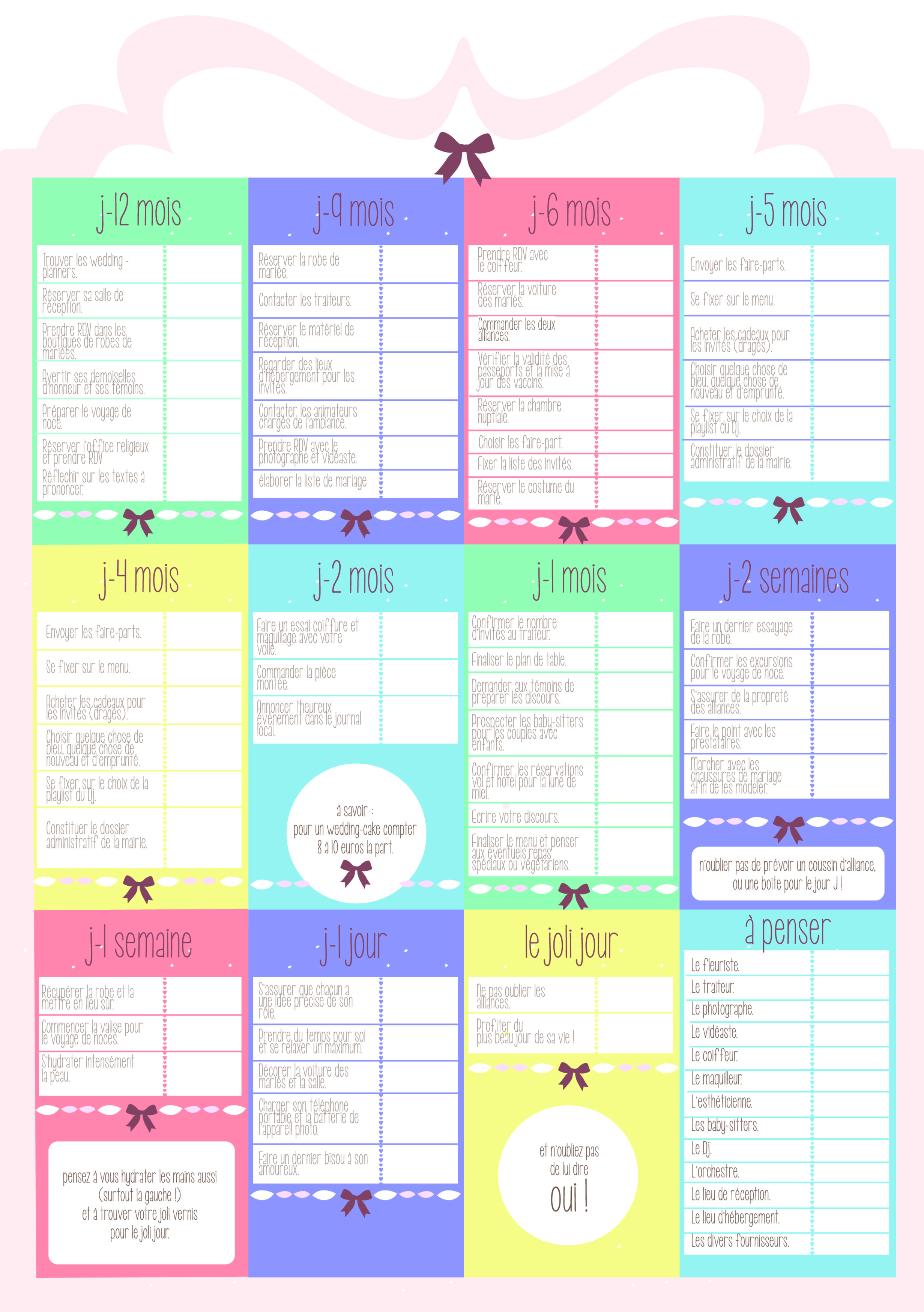 Organisation mariage planning - young planneur
