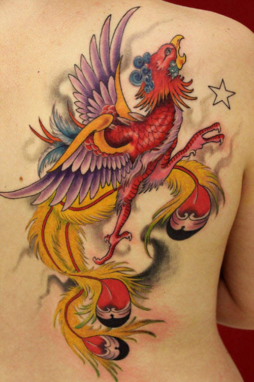 Image tatouage phoenix