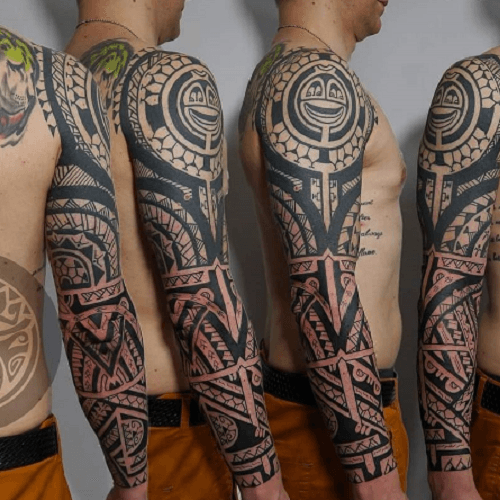 Tattoo polynesien bras