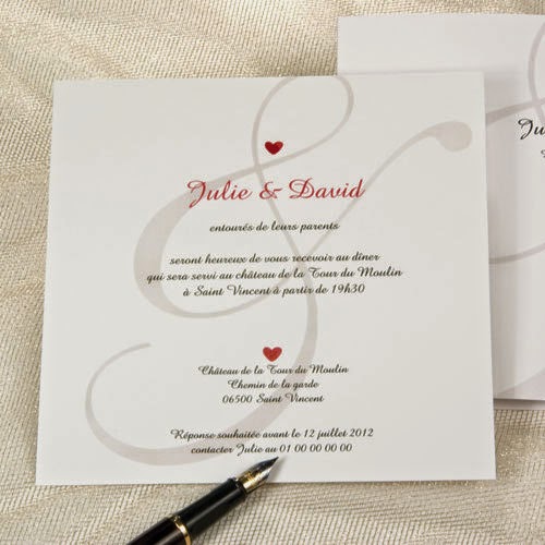 Textes de faire part mariage